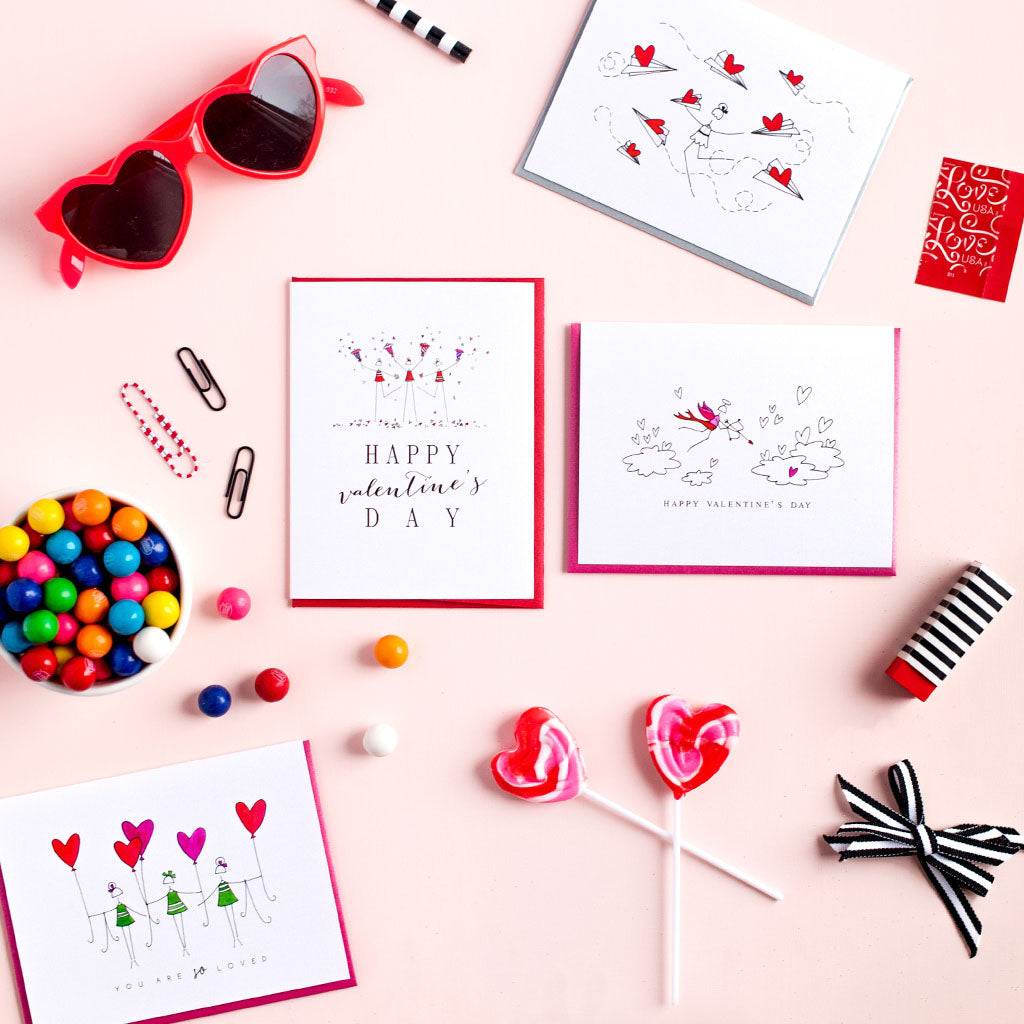 "HEART CONFETTI" VALENTINE'S DAY CARD