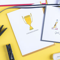 "TROPHY" CONGRATULATIONS CARD