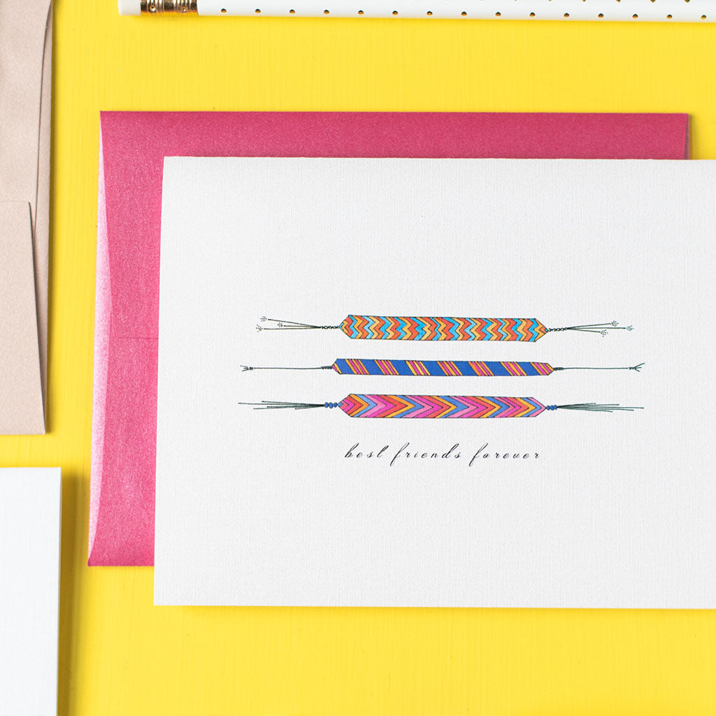 "FRIENDSHIP BRACELETS" FRIENDSHIP CARD