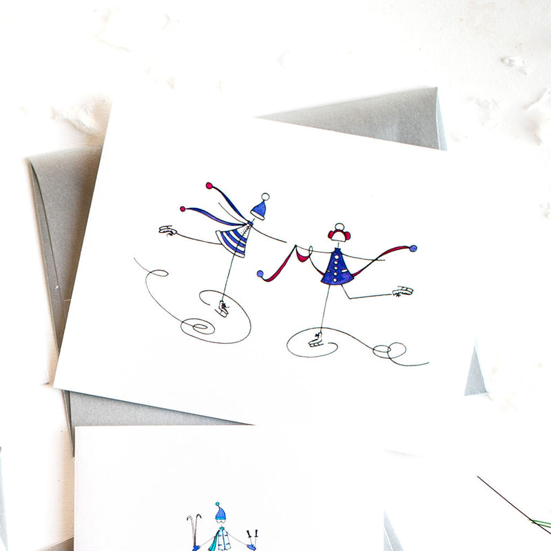 "SKATING" BLANK CARD