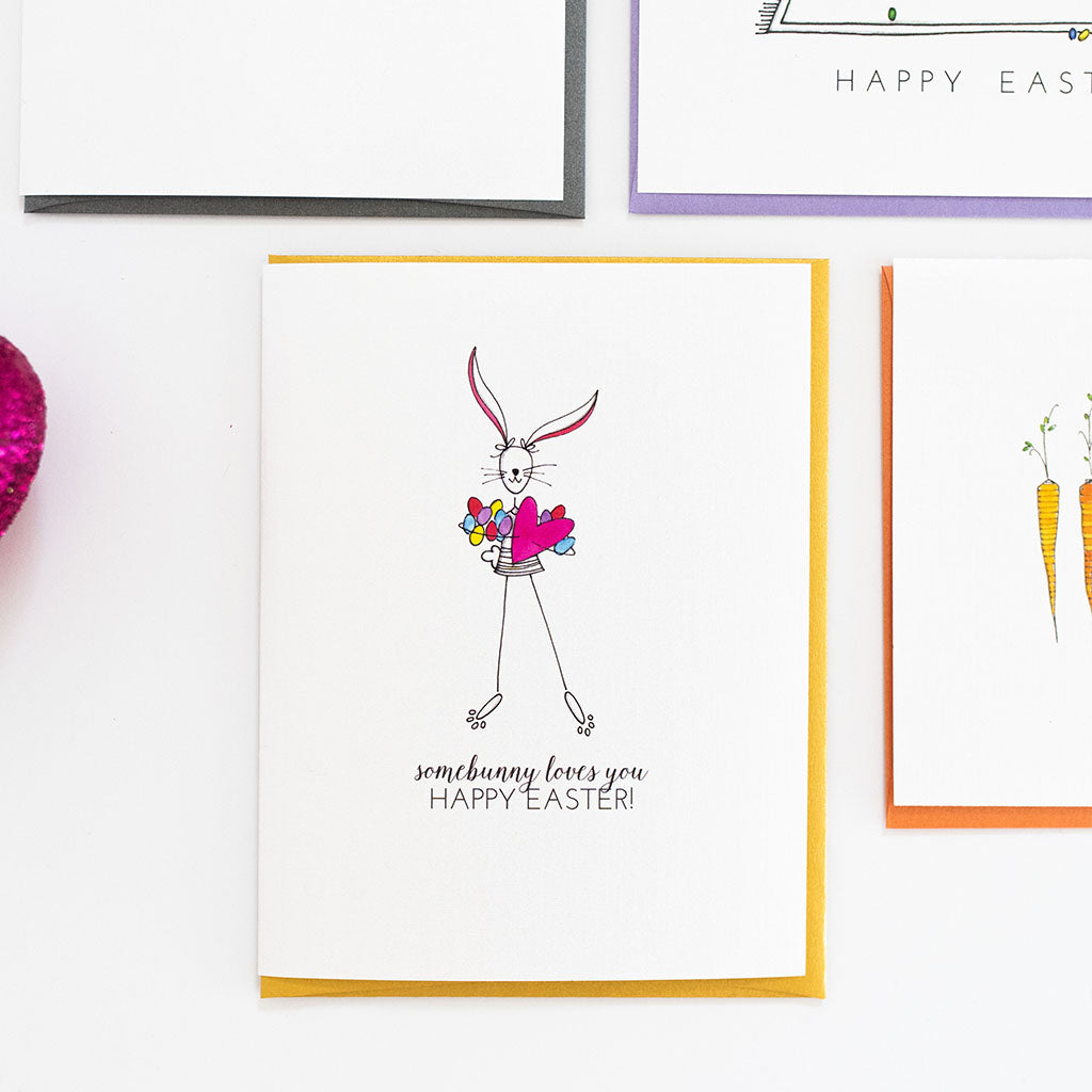 "SOMEBUNNY" EASTER CARD