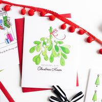 "MISTLETOE" HOLIDAY CARD