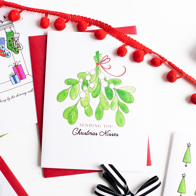 "MISTLETOE" HOLIDAY CARD