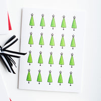 "TREES WITH STARS" HOLIDAY CARD