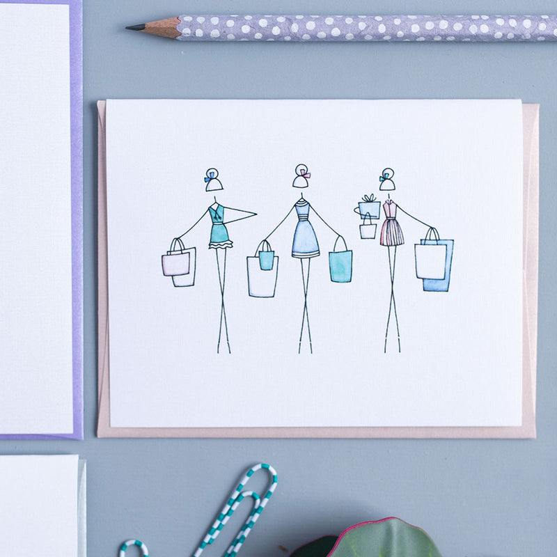 "SHOPPING SPREE" BLANK CARD