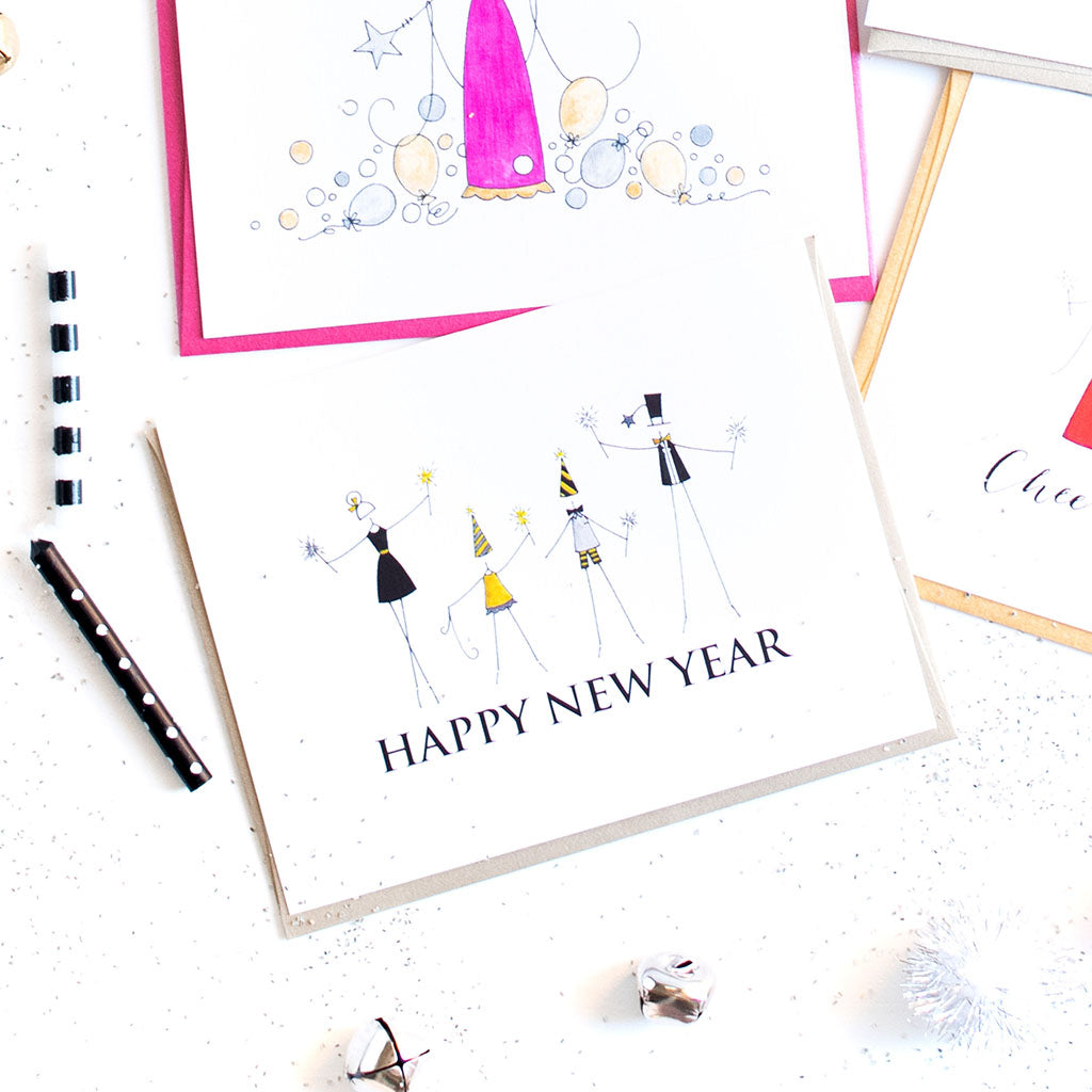 "SPARKLERS" NEW YEAR CARD