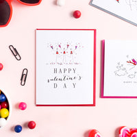 "HEART CONFETTI" VALENTINE'S DAY CARD