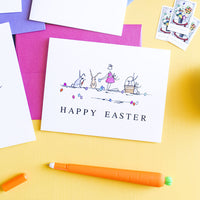 "EASTER BUNNIES" EASTER CARD