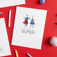"SUPER" BIRTHDAY CARD