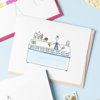 "ICE CREAM COUNTER" BLANK CARD