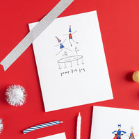 "JUMP FOR JOY" BIRTHDAY CARD