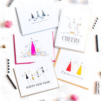 "PARTY HATS" NEW YEAR CARD