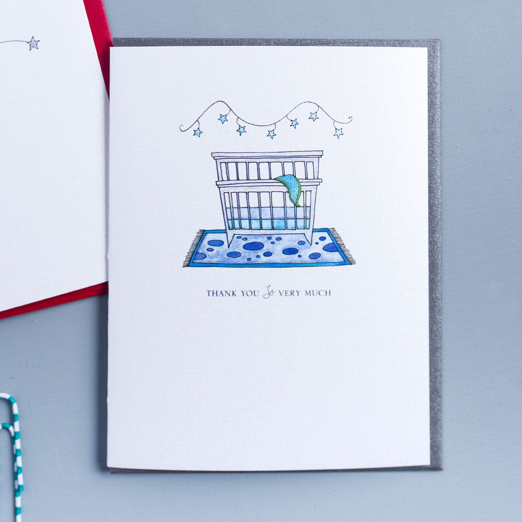 "WHIMSICAL CRIB" THANK YOU CARD