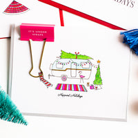 "HAPPY CAMPER" HOLIDAY CARD