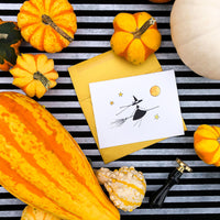 "THE FRIENDLY WITCH" HALLOWEEN CARD