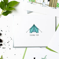 "GREEN TENT" THANK YOU CARD