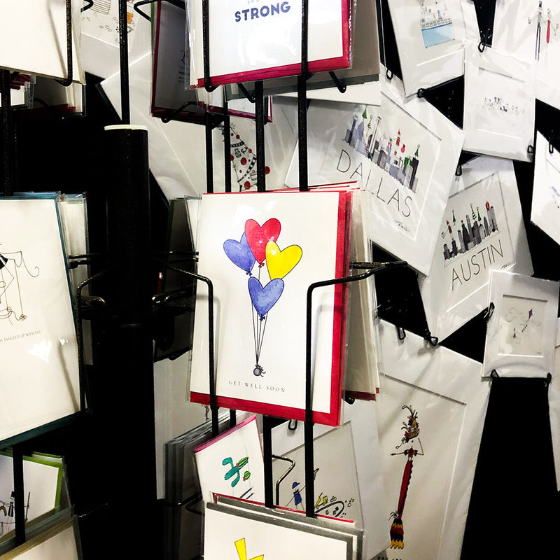 "BALLOONS" GET WELL CARD