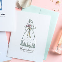 "BRIDE TO BE" CONGRATULATIONS CARD