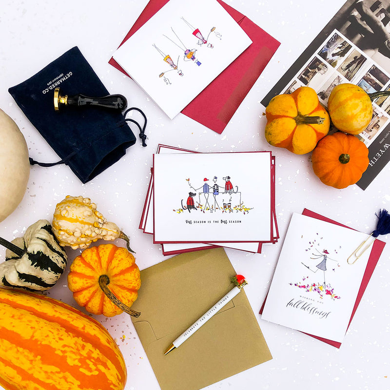 "PREPARING THE FEAST" BLANK CARD