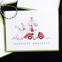 "A GOLF CART CHRISTMAS" HOLIDAY CARD