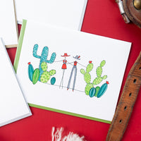 "COWBOYS & CACTI" BLANK CARD