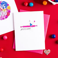 "SWEETS" VALENTINE'S DAY CARD