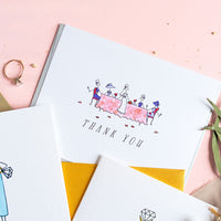 "THE BRIDAL LUNCHEON" THANK YOU CARD