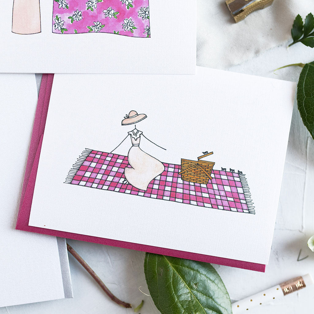 "PICNICKING" BLANK CARD