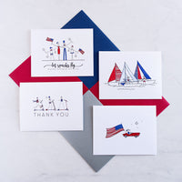 "THE FESTIVE CONVERTIBLE" PATRIOTIC CARD