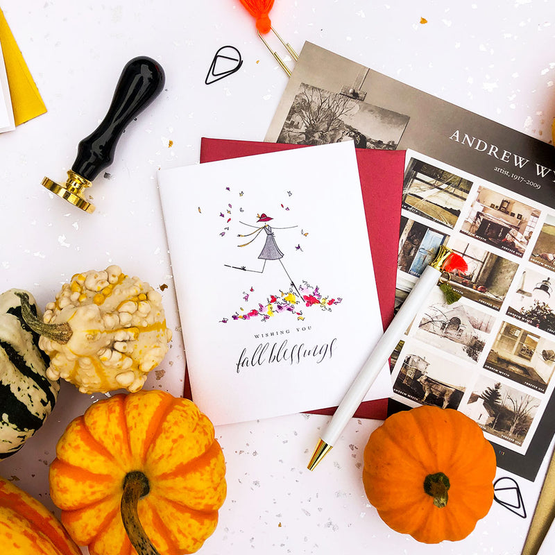 "FALL BLESSINGS" ANYTIME CARD