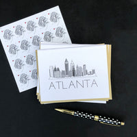 "ATLANTA SKYLINE" BLANK CARD