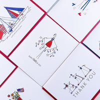 "TASSELS" FOURTH OF JULY CARD