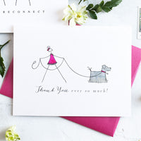 "ON A WALK" THANK YOU CARD
