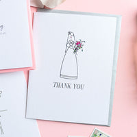 "THE BRIDE" THANK YOU CARD