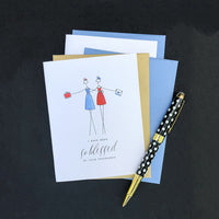 "BLESSED BY FRIENDSHIP" FRIENDSHIP CARD