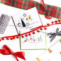 "WRAPPING" HOLIDAY CARD