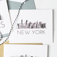 "NEW YORK SKYLINE" BLANK CARD