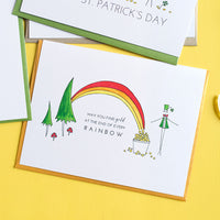 "RAINBOW" GOOD LUCK CARD