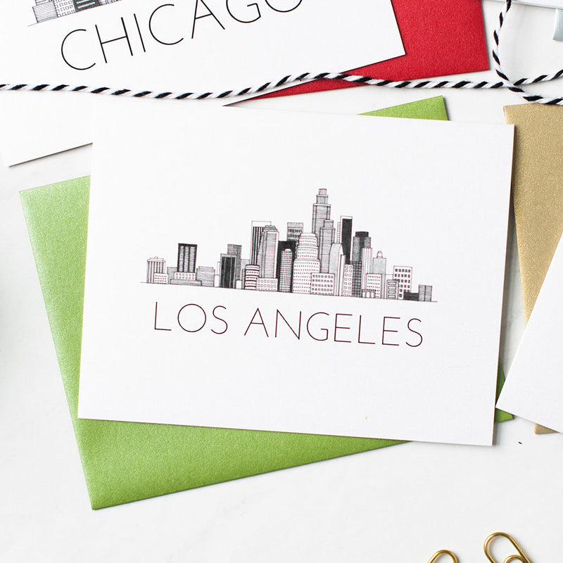 "LOS ANGELES SKYLINE" BLANK CARD