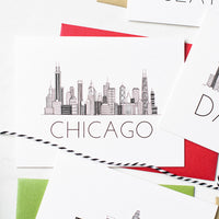 "CHICAGO SKYLINE" BLANK CARD