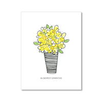 "BOUQUET" SYMPATHY CARD