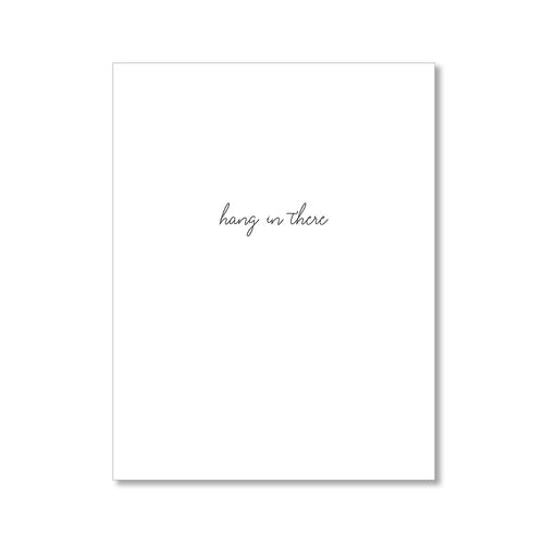 "HANG IN THERE: MISSES" CARE CARD