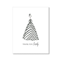 "THE STRIPED DRESS" THANK YOU CARD