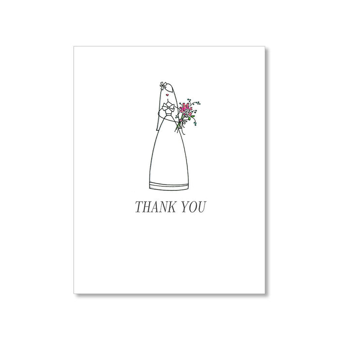 "THE BRIDE" THANK YOU CARD