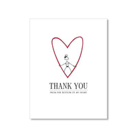 "MY HEART" THANK YOU CARD