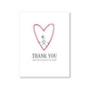 "MY HEART" THANK YOU CARD
