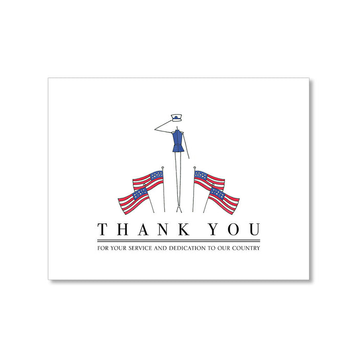 "SALUTE" THANK YOU CARD