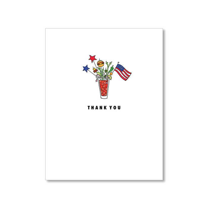 "BLOODY BAR" THANK YOU CARD