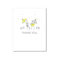 LO in LONDON BABY THANK YOU CARDS