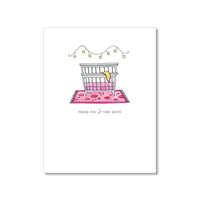 LO in LONDON BABY THANK YOU CARDS